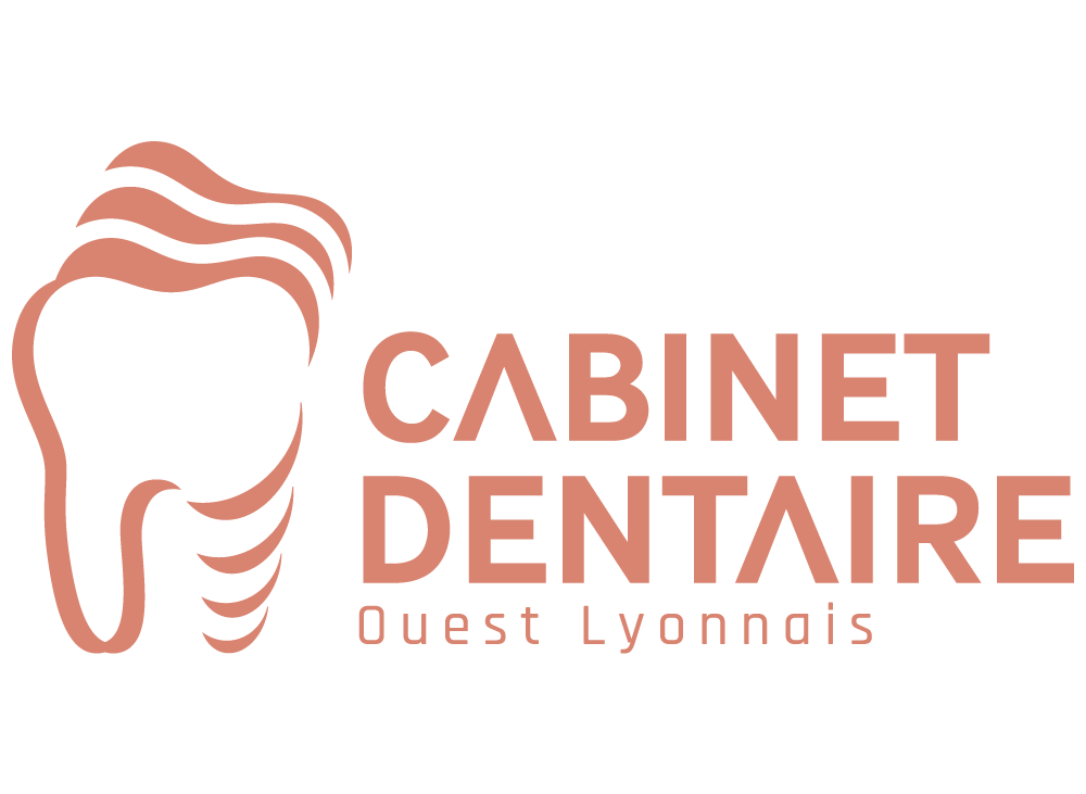 Logo horizontal Cabinet Dentaire Ouest Lyonnais Blanc