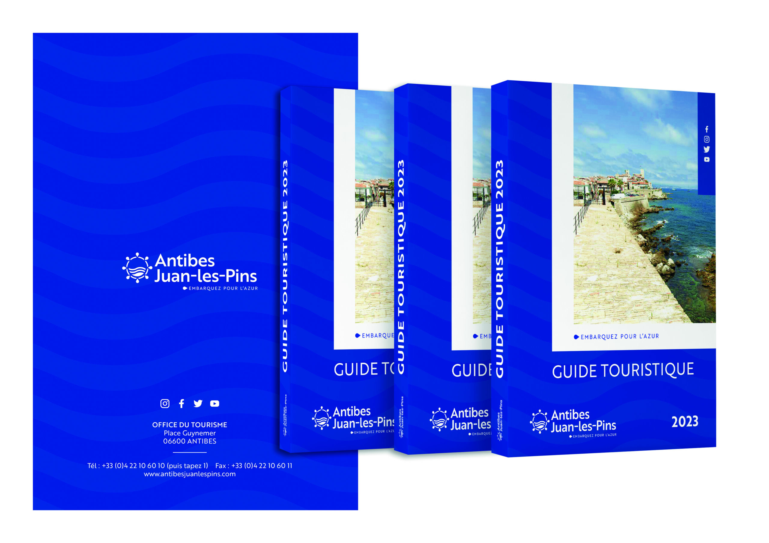 Couverture guide touristique OTC Antibes Juan-les-Pins