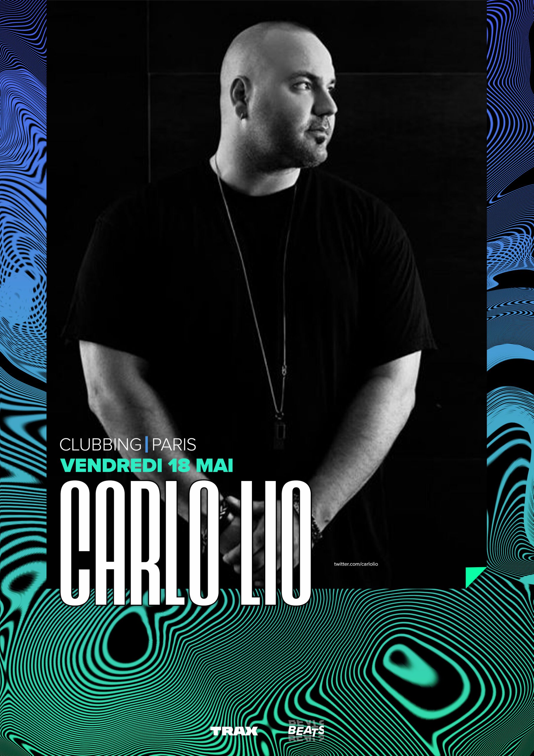 Carlo-Lio Affiche Clubbing Paris - Carlo Lio