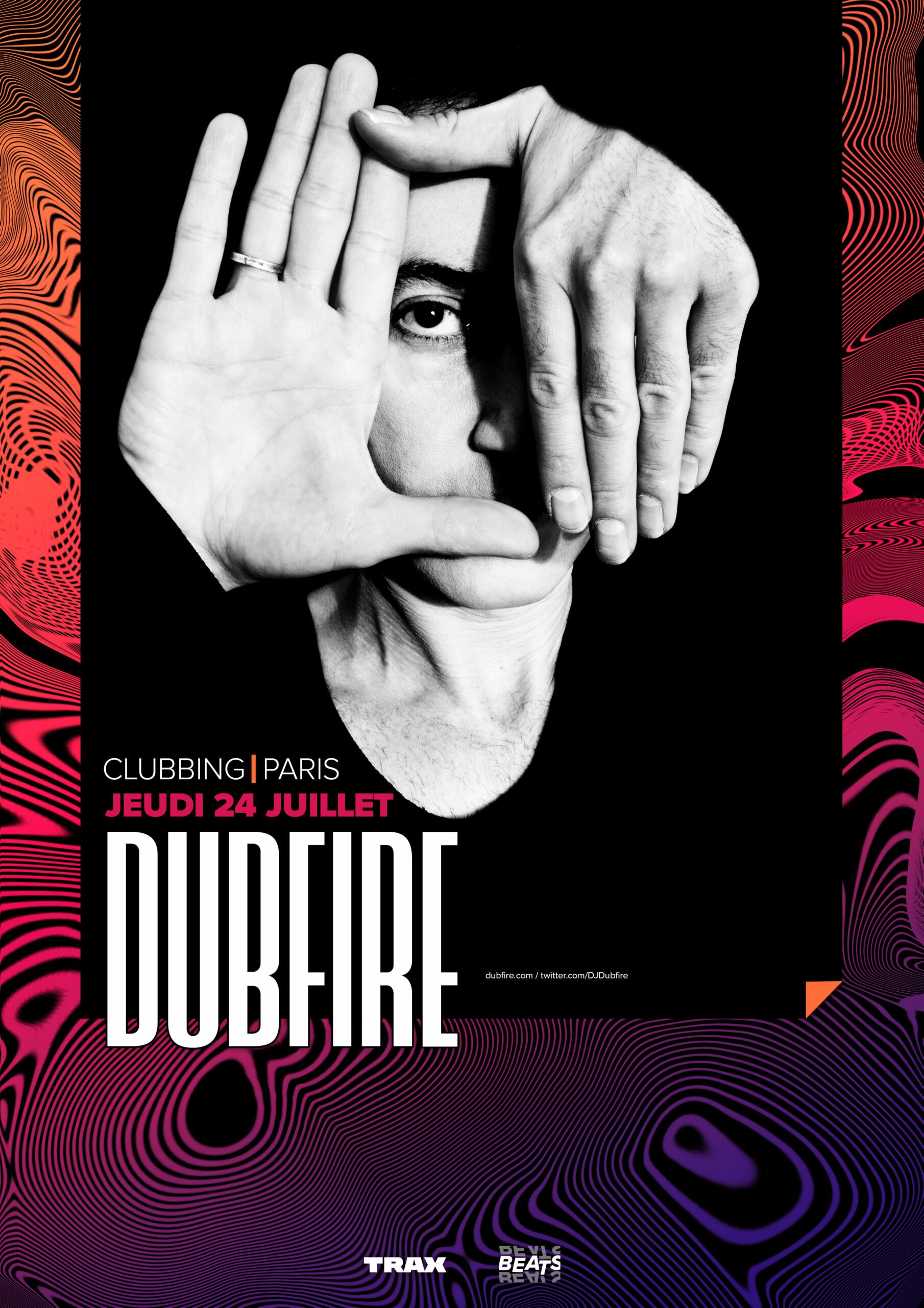 Dubfire Affiche Clubbing Paris - Dubfire