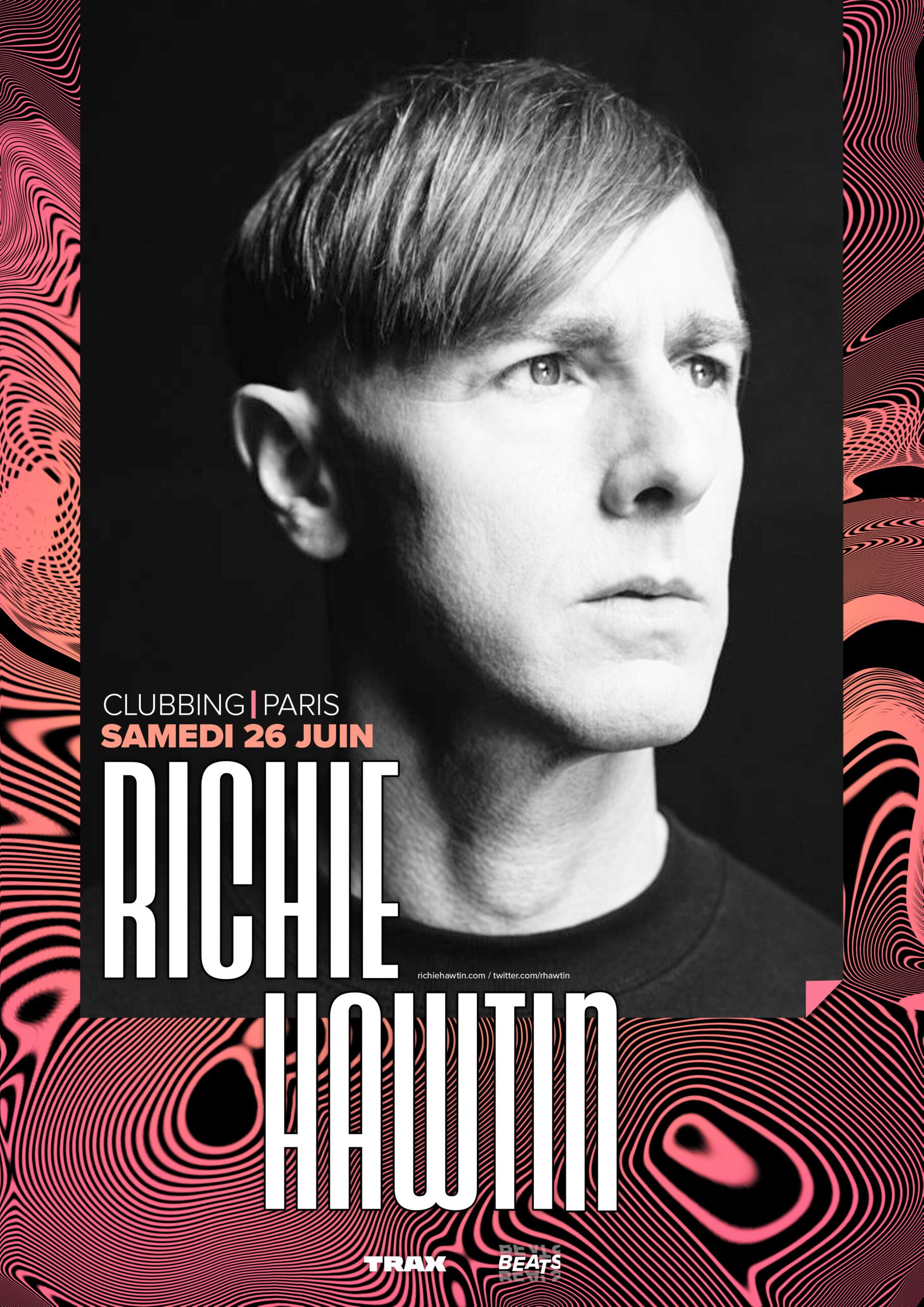 Richie-Hawtin Affiche Clubbing Paris - Richie Hawtin